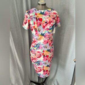 Alexia Admor Vibrant Floral Midi Dress